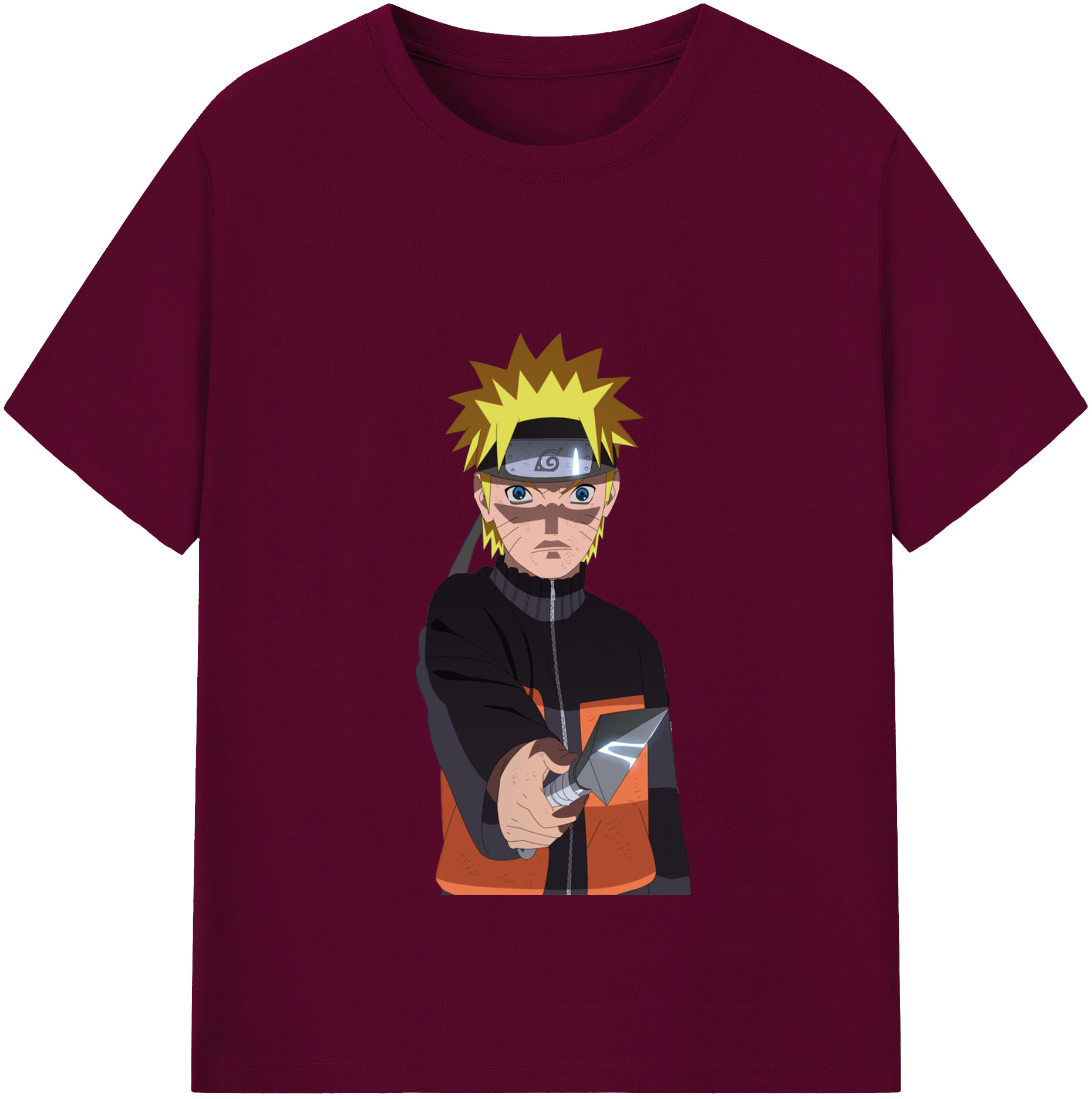 （画像用） NARUTO -ナルト- うずまき ナルト Uzumaki Naruto レディースカジュアルプリントTシャツ（綿100％）
